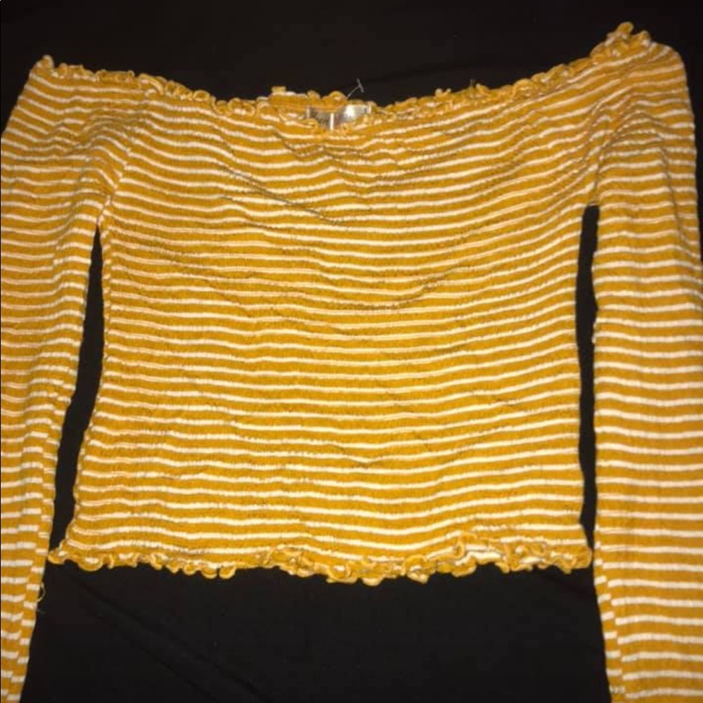 Long sleeve crop top